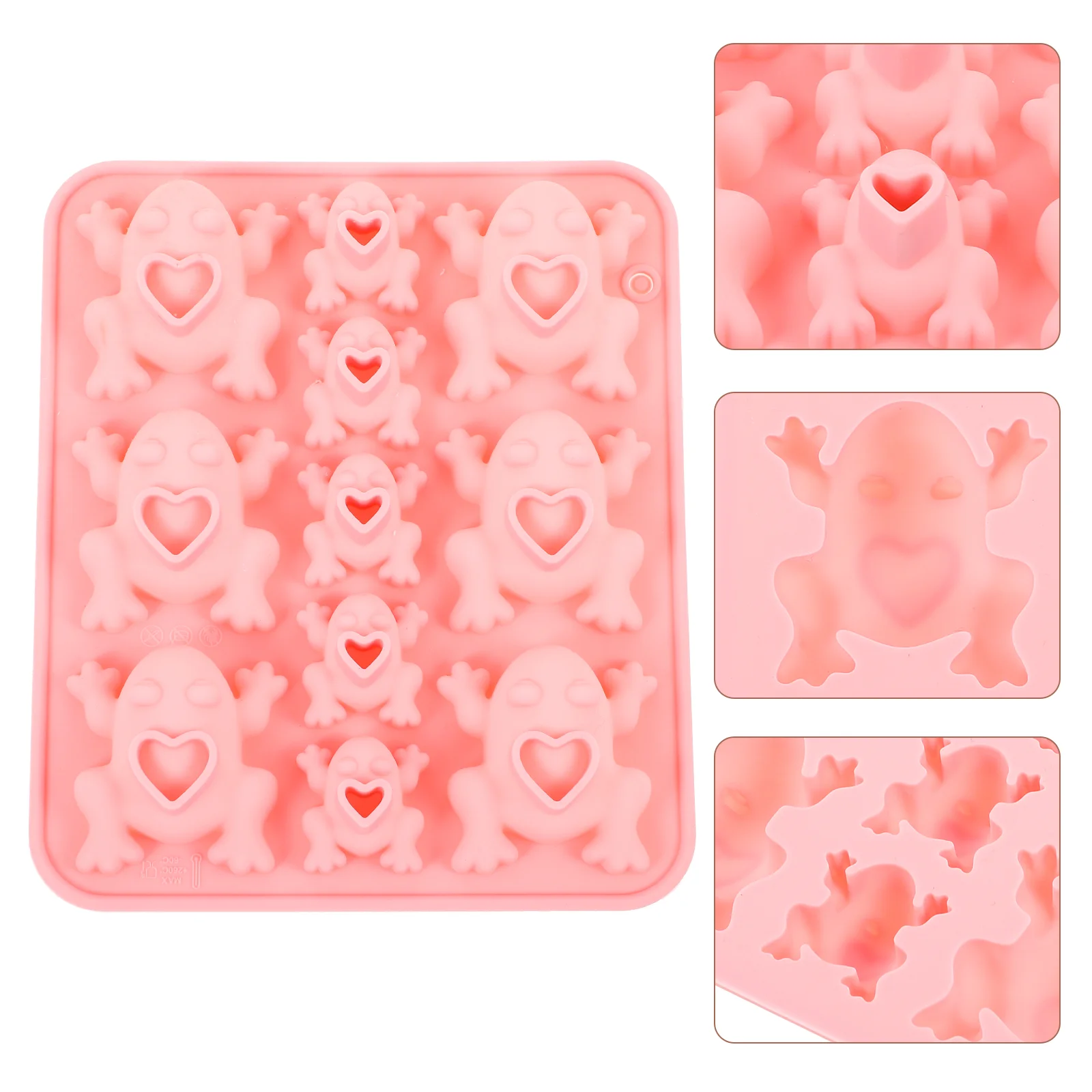 Cake Pan Frog Mold Silicone Candy Mould Baking Molds Pink Chocolate Making Tools