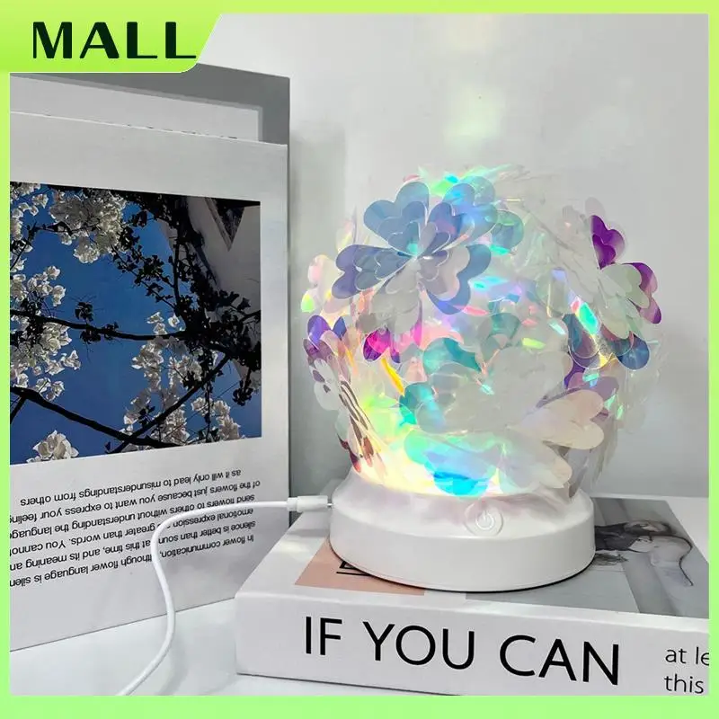 

MALL Bedroom Lamp Bedside Lamp Night Light Colorful Change Color Romantic Light And Shadow Atmosphere Night Light