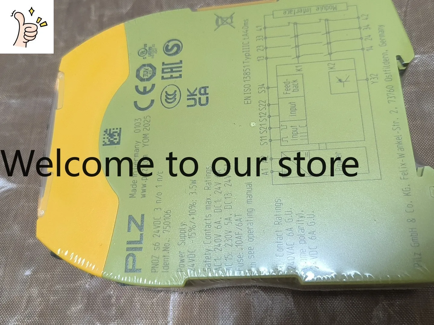 PILZ Relay 750106 Original Genuine