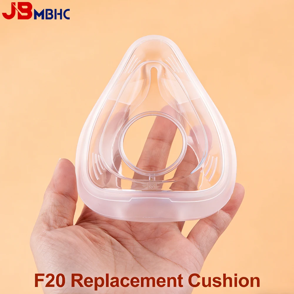 Cojín de repuesto para cojines de máscara AirFit F20 CPAP compatibles con marco F20 original Sello suave y ajuste cómodo para mascarilla facial completa