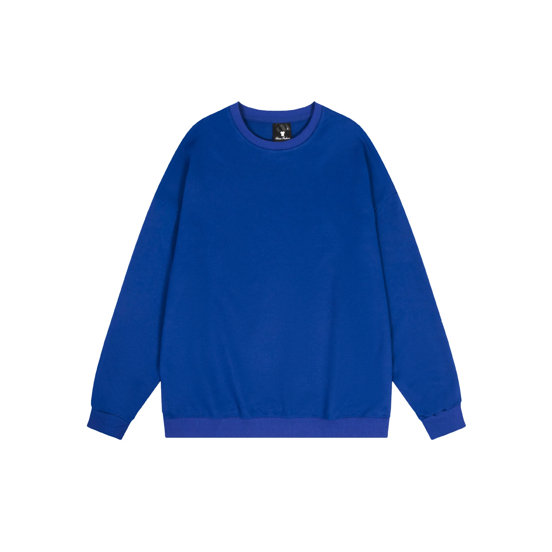 Men's Hoodie, Women's Spring and Autumn Round Neck Hoodie, Loose Fitting, Unisex, Off Shoulder, Long Sleeved, Solid Color