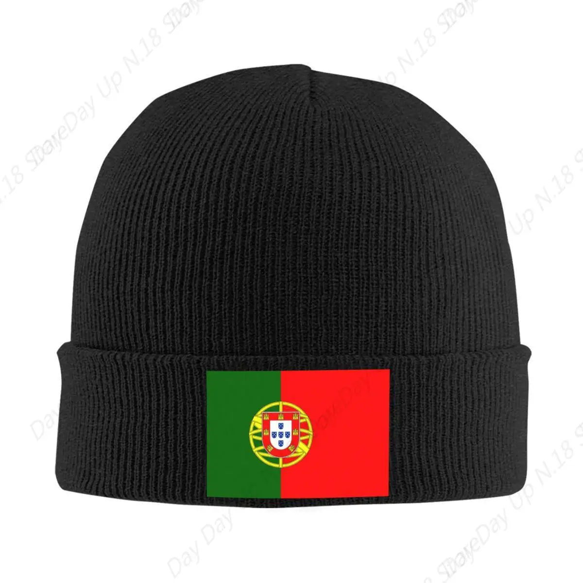 Flag Of Portugal Skullies Beanies Caps Unisex Winter Warm Knit Hat Adult Portuguesa Patriotic Bonnet Hats Outdoor Ski Cap