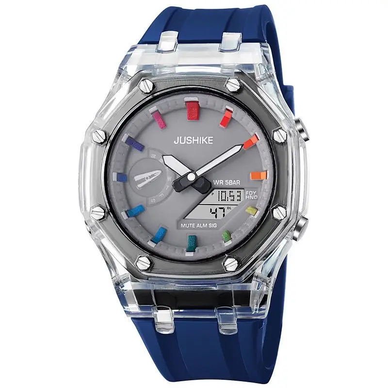 Herenhorloge Student elektronisch horloge Multifunctioneel sportwaterdicht nachtgloed elektronisch horloge