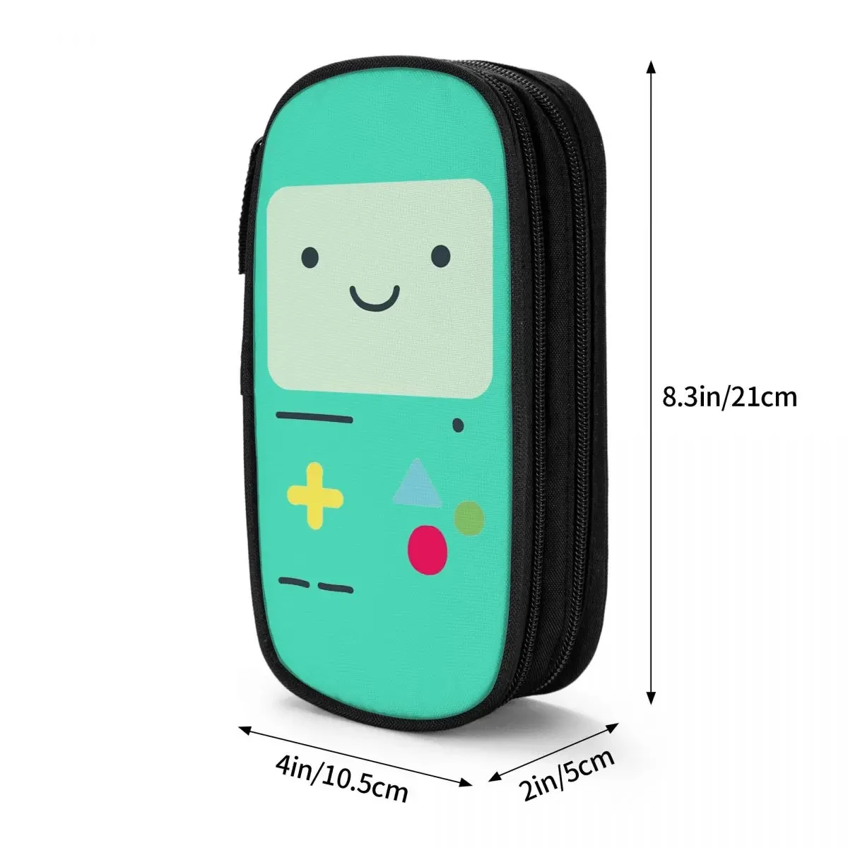 Adventure Time Anime BMO  Pencil Pen Case Stationery Bag Pouch Holder Box Organizer for Teens Girls Adults Student