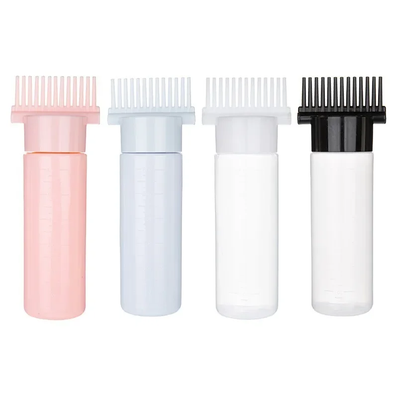 Hair Dye Applicator Refillable Shampoo Bottle Hair Oil Brush Bottles Root Comb Barber Hair Coloring Dyeing Styling Tools