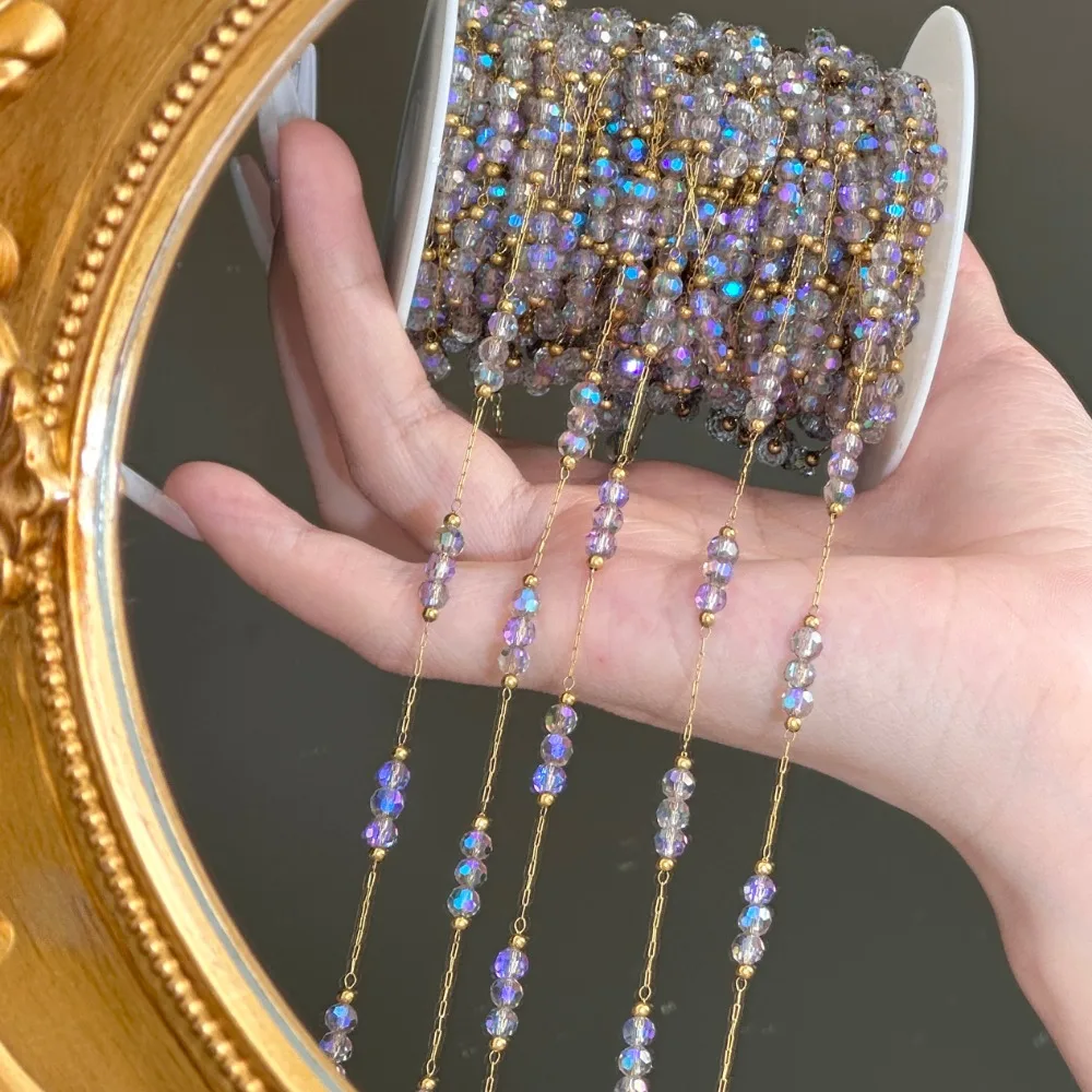 

Цепочка «сделай сам», фантазийный цвет, кристалл, космическое пространство, цепочка ручной работы, браслет с кисточками, ожерелье, тюрбан, цепочка, принадлежности для шитья одежды «сделай сам»