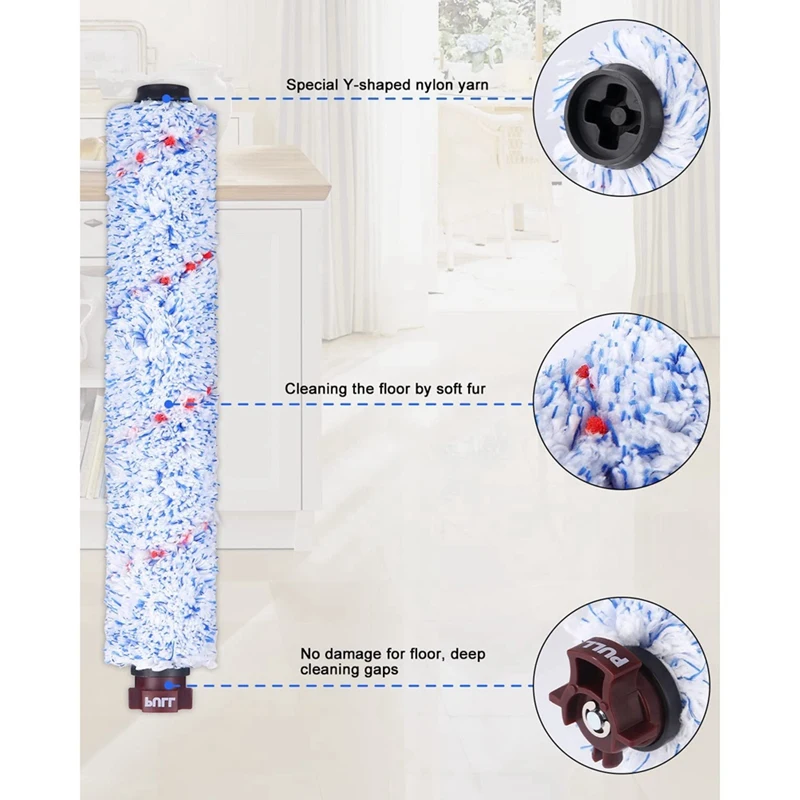 Kit di accessori per rotoli di spazzole Multi-superficie per Byissell Crosswave 1785 2303 aspirapolvere, per Bissell Crosswave 3 in1 Accessor