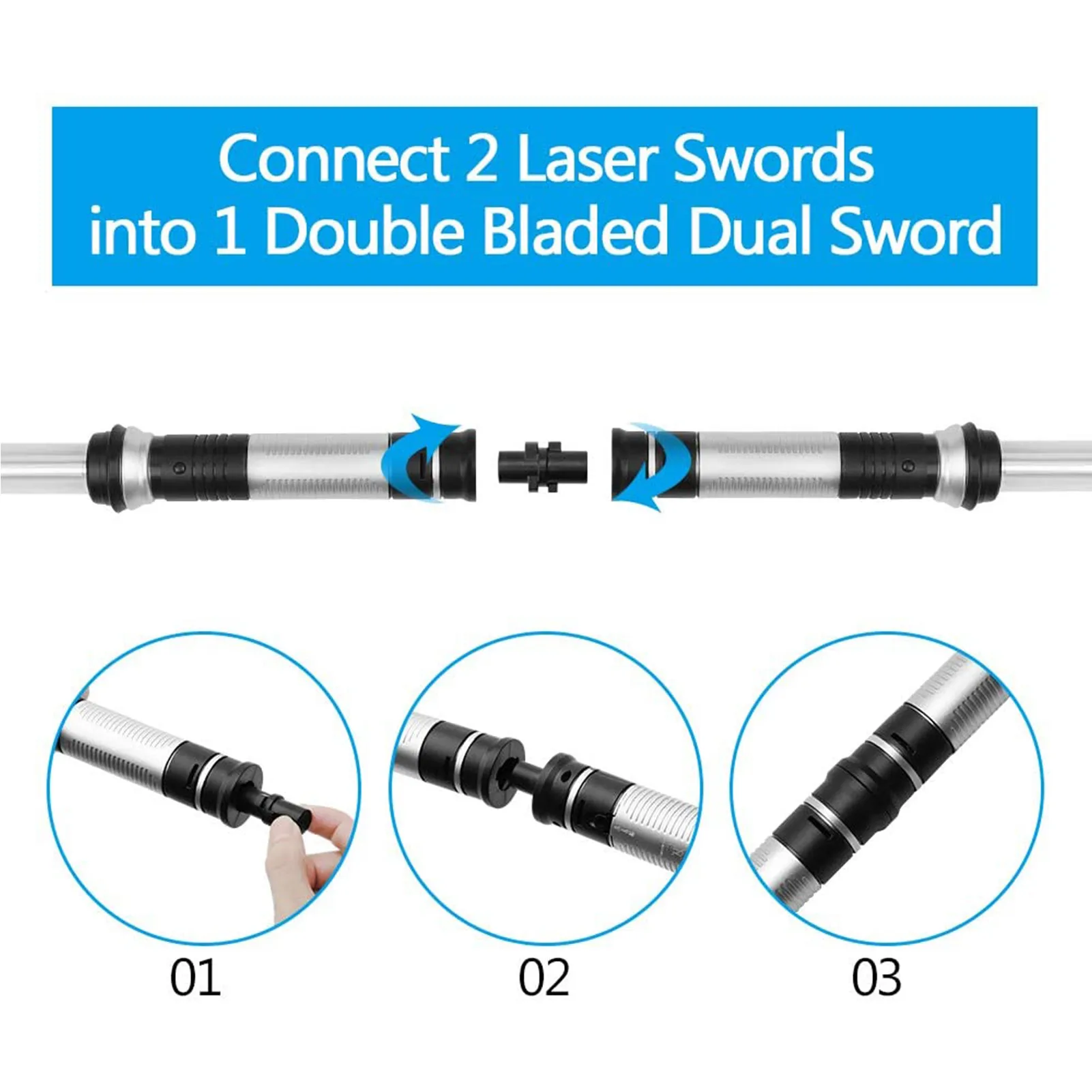 2Pcs Lightsaber For Kids Sword Saber Luminous Jedi Sabre Laser Sword Light Up Led Flashing Lightstick Glow In The Dark Gifts