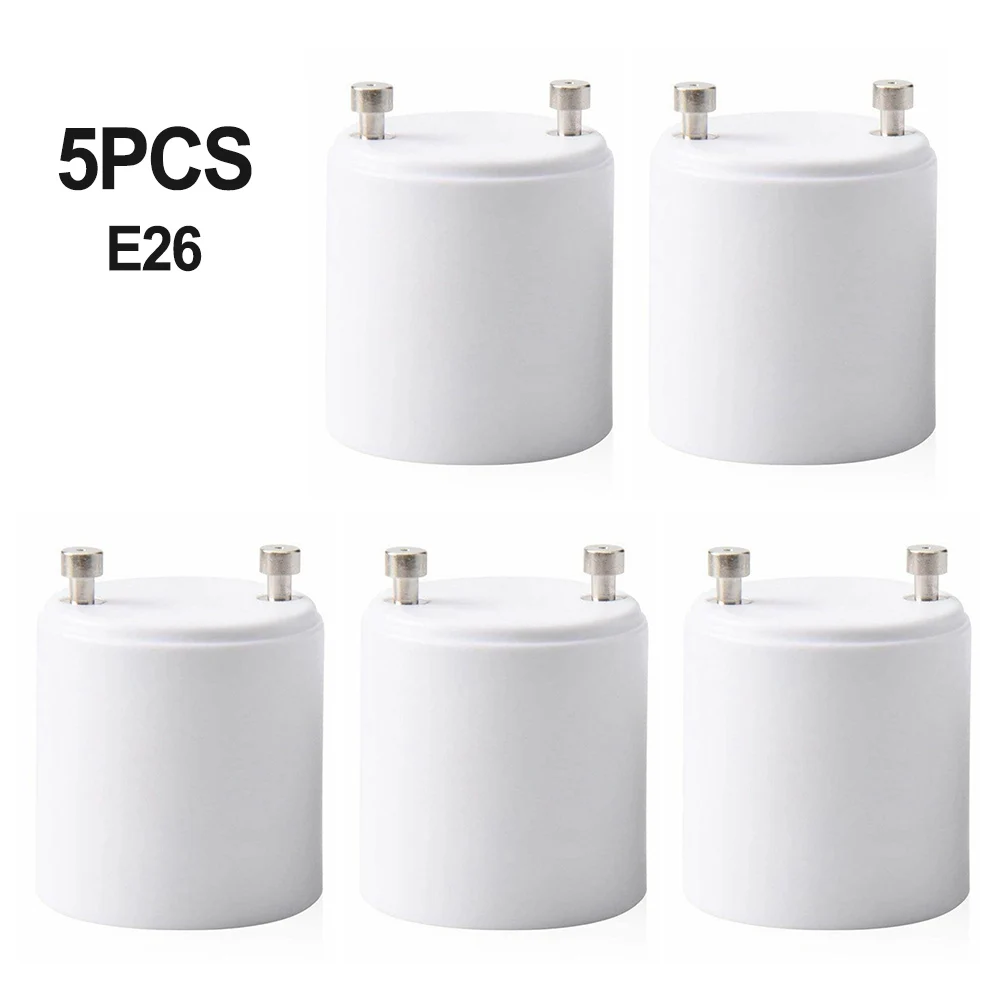 5pcs GU24 To E26 E27 Screw LED Light Lamp Bulb Base Adapter Socket Converter Adaptor Lighting Accessories Hot Sell