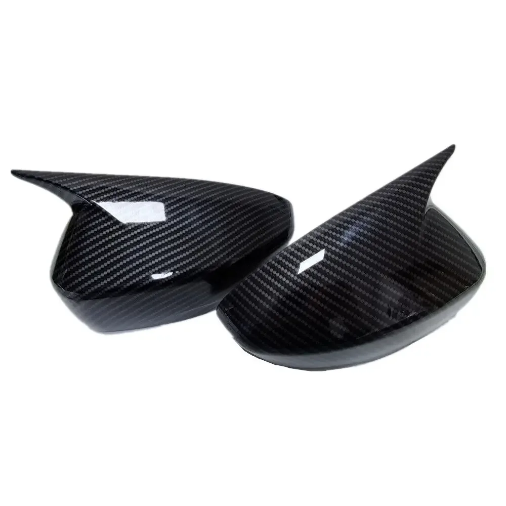 For Mitsubishi Eclipse Cross 2018-2021 ABS Car Rearview Side Mirror Cover Wing Cap Exterior Door Housing Trim Adhesive Sticker