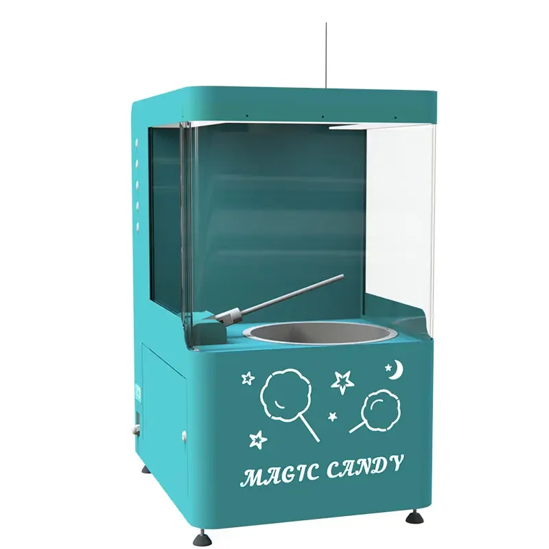 2023 Strawberry Flower Cotton Candy Floss Machine Maker Chocolate Commercial Magic Candy Marshmallow Sponge Making Machine
