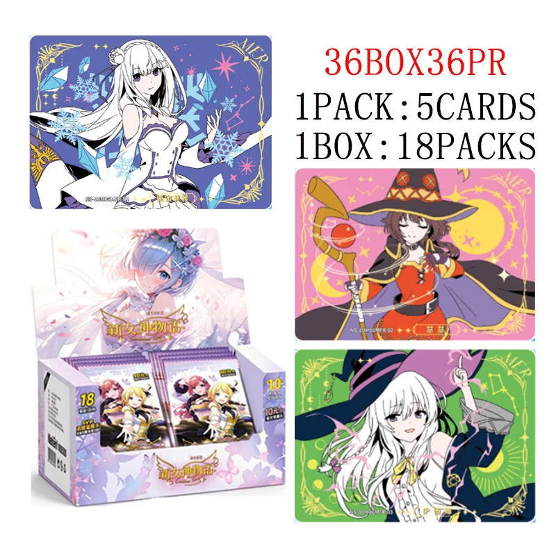 Wholesale Little Frog Goddess Story 10M06 Randong Yun Chapter Sealed Booster Case Anime Waifu Trading Cards Bulk Lot