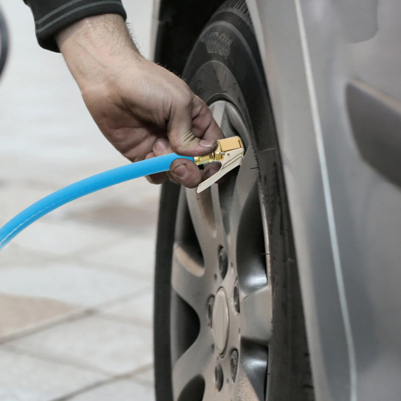 Aluminum Alloy Tire Pressure Gauge Digital Display Car Testing Tool Auto Supply Lightweight Portable Tire Meter