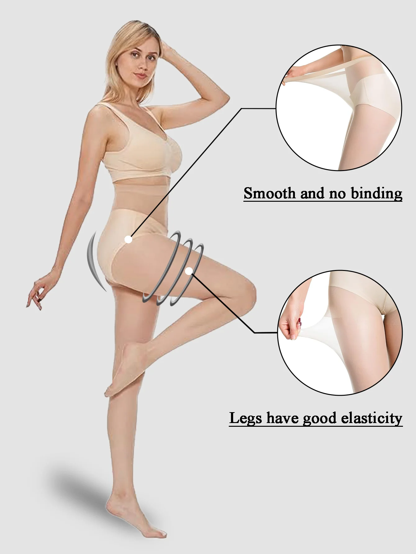 Three-Pack Transparent Solid Color Ultra-Thin stocking summer Breathable Fashion Versatile Pantyhose