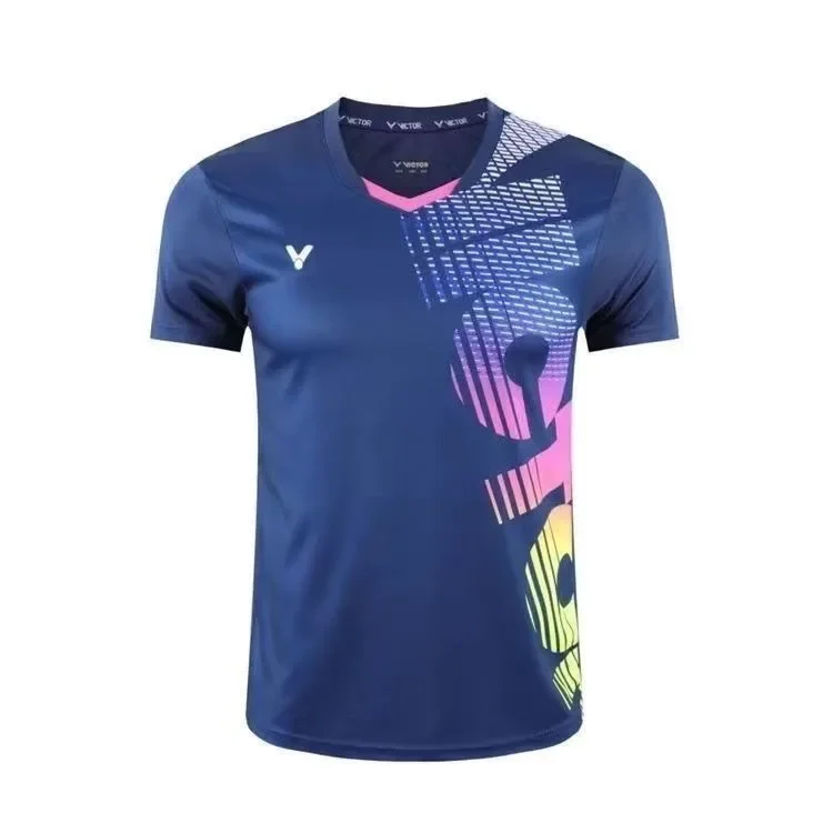 VICTOR 2024 nuovo abbigliamento da Badminton uomo e donna Outdoor t-Shirt sportiva ad asciugatura rapida tuta da Golf Tennis e camicia da ping pong