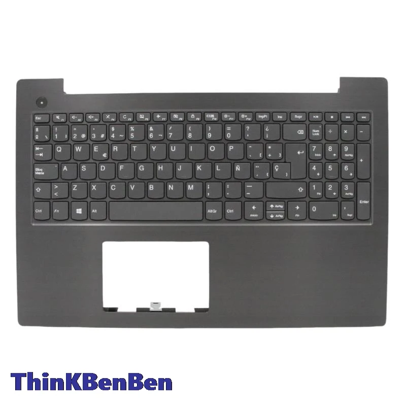 

ES Spanish Iron Gray Keyboard Upper Case Palmrest Shell Cover For Lenovo V330 15 15ISK 15IKB 5CB0Q60110