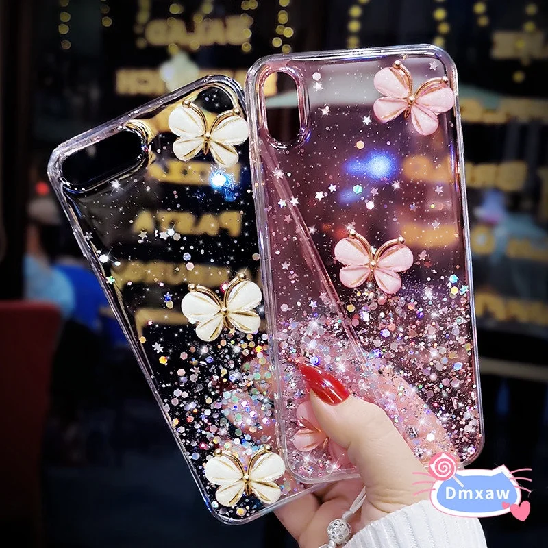 Glitter Bling 3D butterfly Phone Case  For OPPO Reno 8Z 7Z 8 Z 7 Z 8 7 Lite 7 5G A96 A76 4G F21 Pro 4G 5G Find X5 Pro X5 Lite