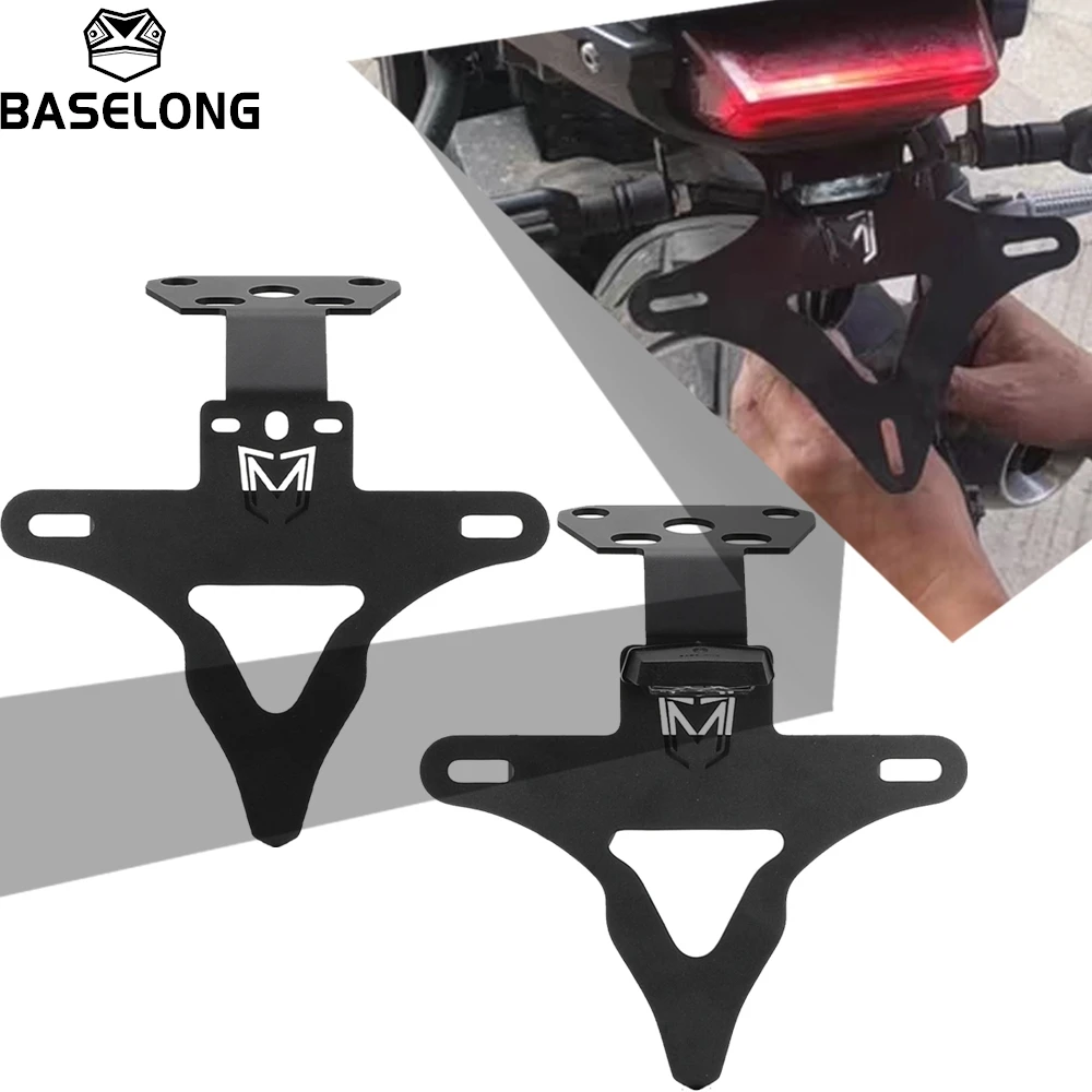 

FOR CFMOTO 150NK 400NK 650NK 2016-2017-2018-2019-2020-2021-2022-2023 License Plate Holder Bracket Rear Licence Tail Tidy Fender