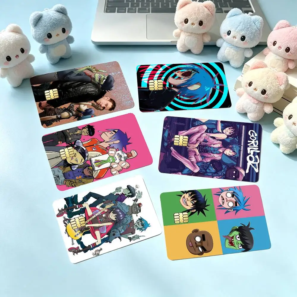 Gorillaz 2-D Noodle Credit Card HD Stickers Game Card Decal Small Chip Waterproof Sticker Gift