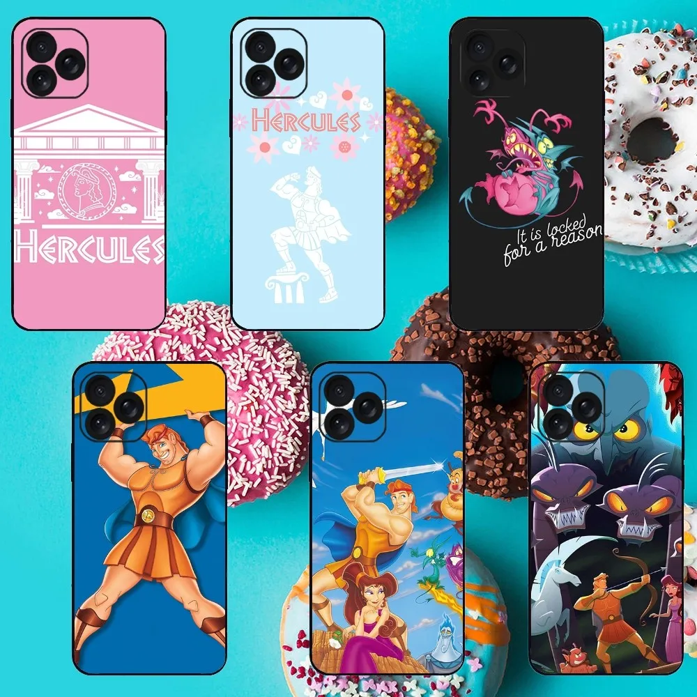 MINISO Disney H-Hercules Phone Case For iPhone 8 11 12 13 14 15 Mini X XR XS PRO MAX Plus Shell