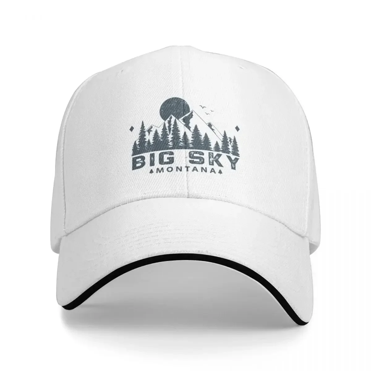 Big Sky Montana Mountain View Baseball Cap tea Hat Outdoor All Seasons Travel Adjustable Beach Hats Women's 2024 Men's