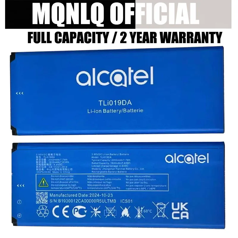 

Новый аккумулятор емкостью 2000 мАч для мобильного телефона Alcatel OneTouch TLi019DA TLi019D7 AKKU Batteria