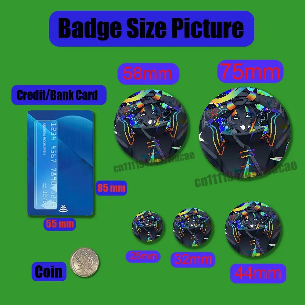 For Game S-Spokeishere S-Spoke Badge Case Custom Pin Insignia Emblem Round 25mm Brooch Button Laser Cover