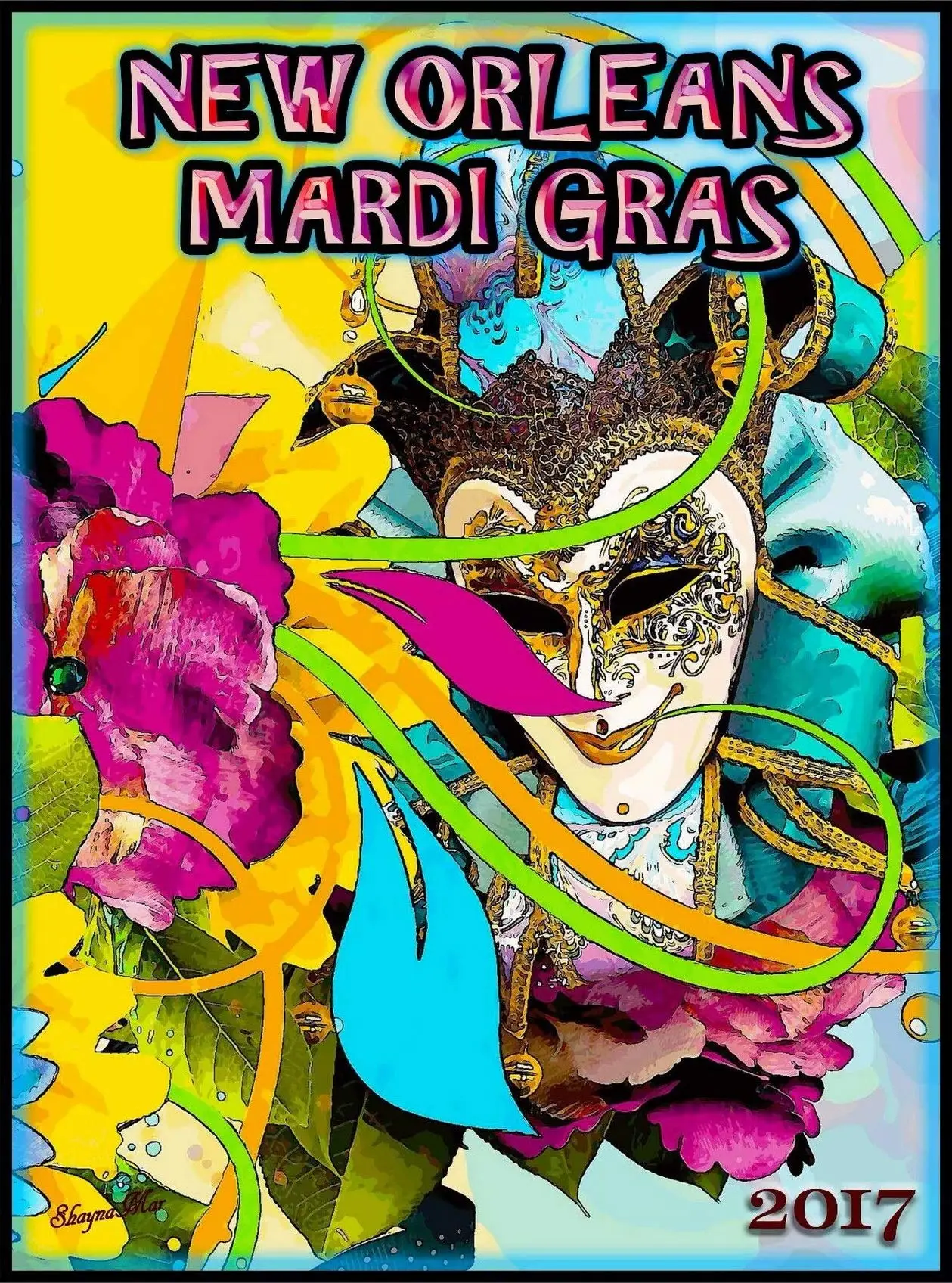 TYmall настенный художественный металлический подвесной знак Новый Орлеан Луизиана Марди Гра 2017 Соединенные Штаты реклама для путешествий винтажный металлический постер