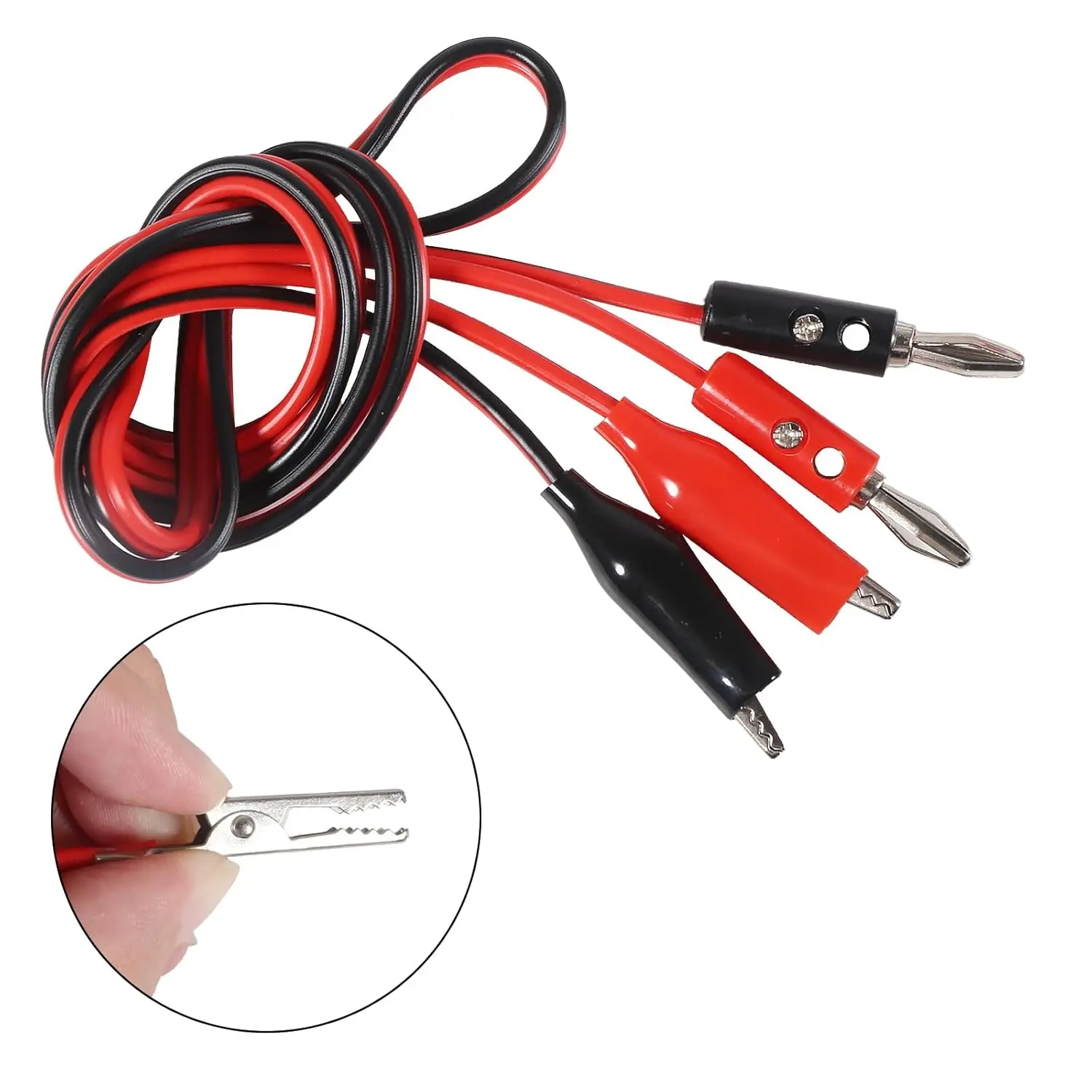 Aokin Alligator Clip to Banana Plug Test Cable – Only .19!