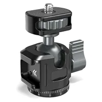 Leaplight Tripod Ball Head with Cold Shoe 360° Panoramic Rotating Mount Base Adapter with 1/4\