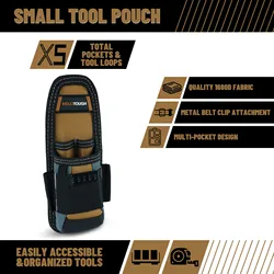 Small Tool Pouch Electrican Clip on Tool Pouch,Tool Belt Pouch with Belt Holster Mini Electrican Tool Holder with Sanp Clip