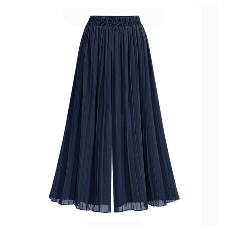 Pantaloni larghi da donna taglie forti Pantaloni a gamba larga a vita alta Casual Summer Faion Abbigliamento taglie forti Gonna da donna con codice grande