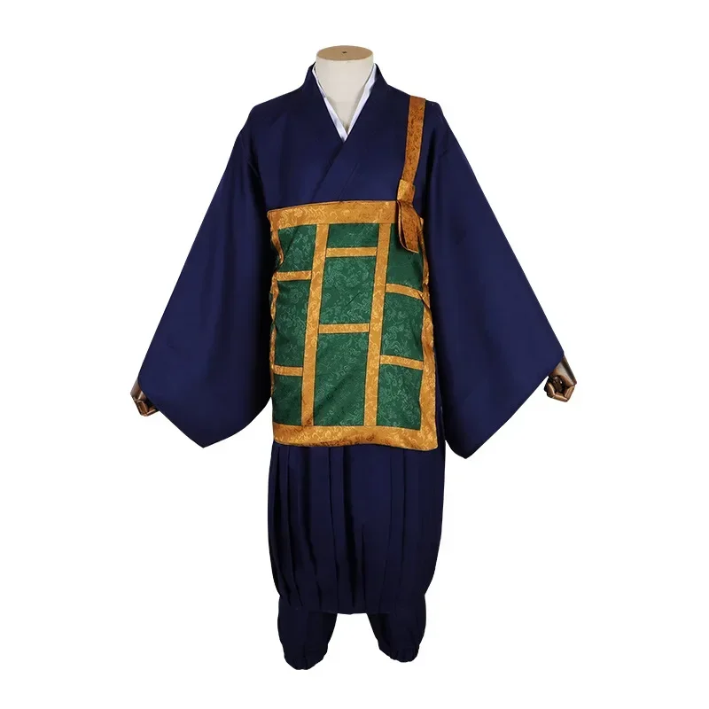 

Jujutsu JJK Manga Anime Suguru Geto Cosplay Costume Wig Dark Blue kimono Top Skirt Pants Cassock Suit Rose Net Wig Birthday Gift