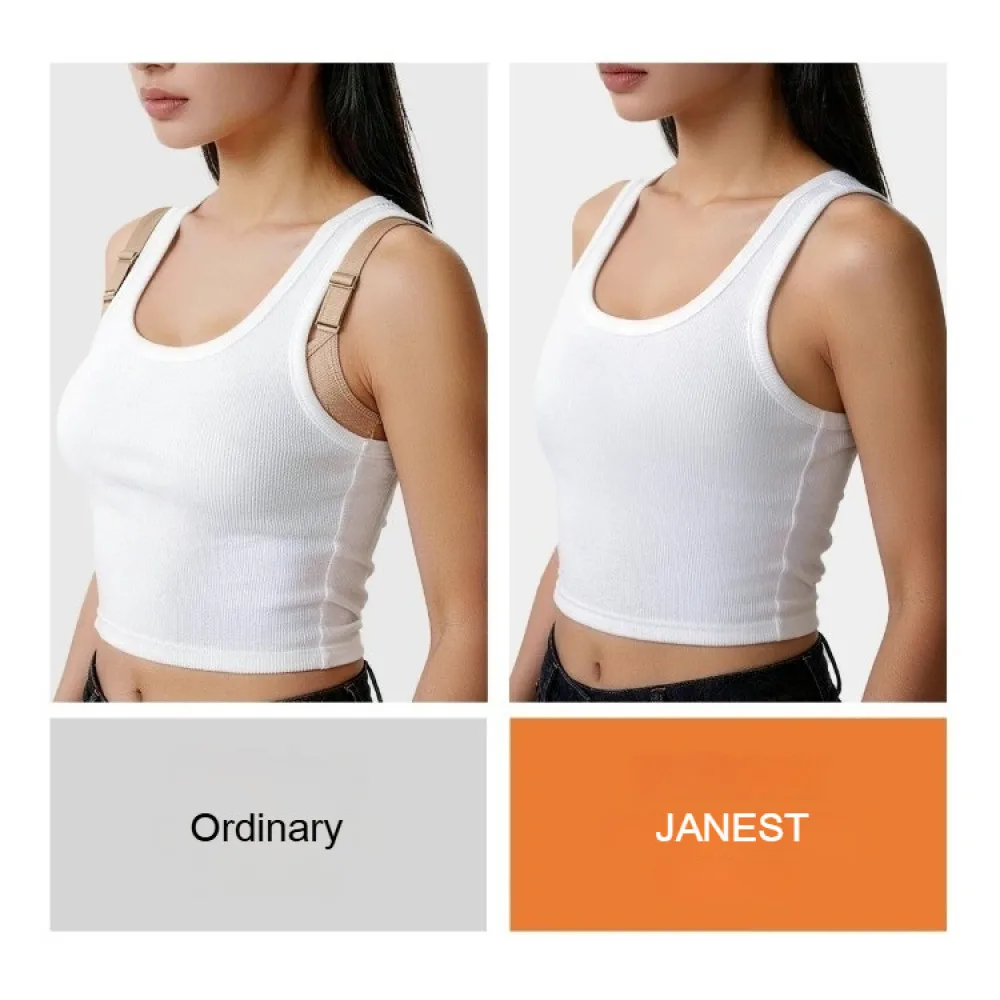 JANEST Invisible Chest Binder - Seamless, Adjustable Straps for Sports Support