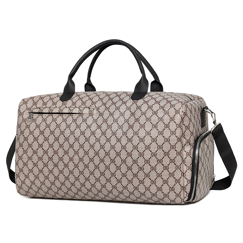 

Classic Floral Print Fitness Travel Bag Large Capacity Single Shoulder Crossbody Bag for Men And Women Airline Carry-On Bag 가방