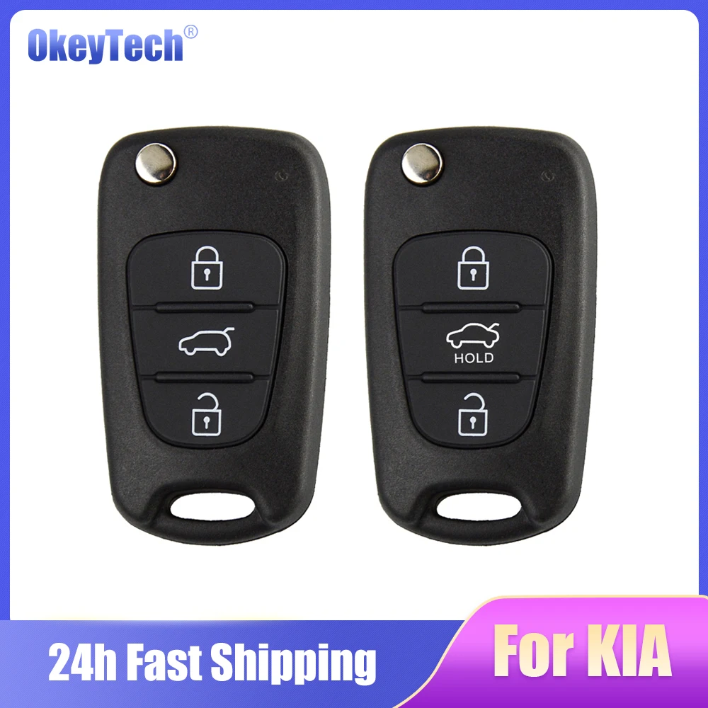 

Okeytech, 3 кнопки, запасная деталь, ФОБ для Hyundai I30 Accent Solaris, для Kia Sportage, Ceed Rio Picanto