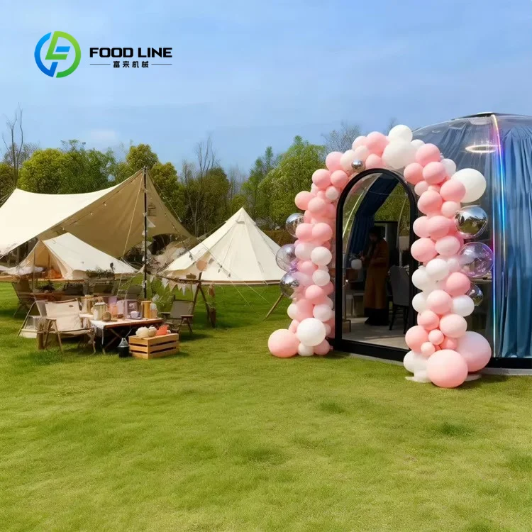 Transparent Starry Sky Bubble House Customizable Pop up Glamping Pod Outdoor Tent for Wedding Party Gathering Event Venue