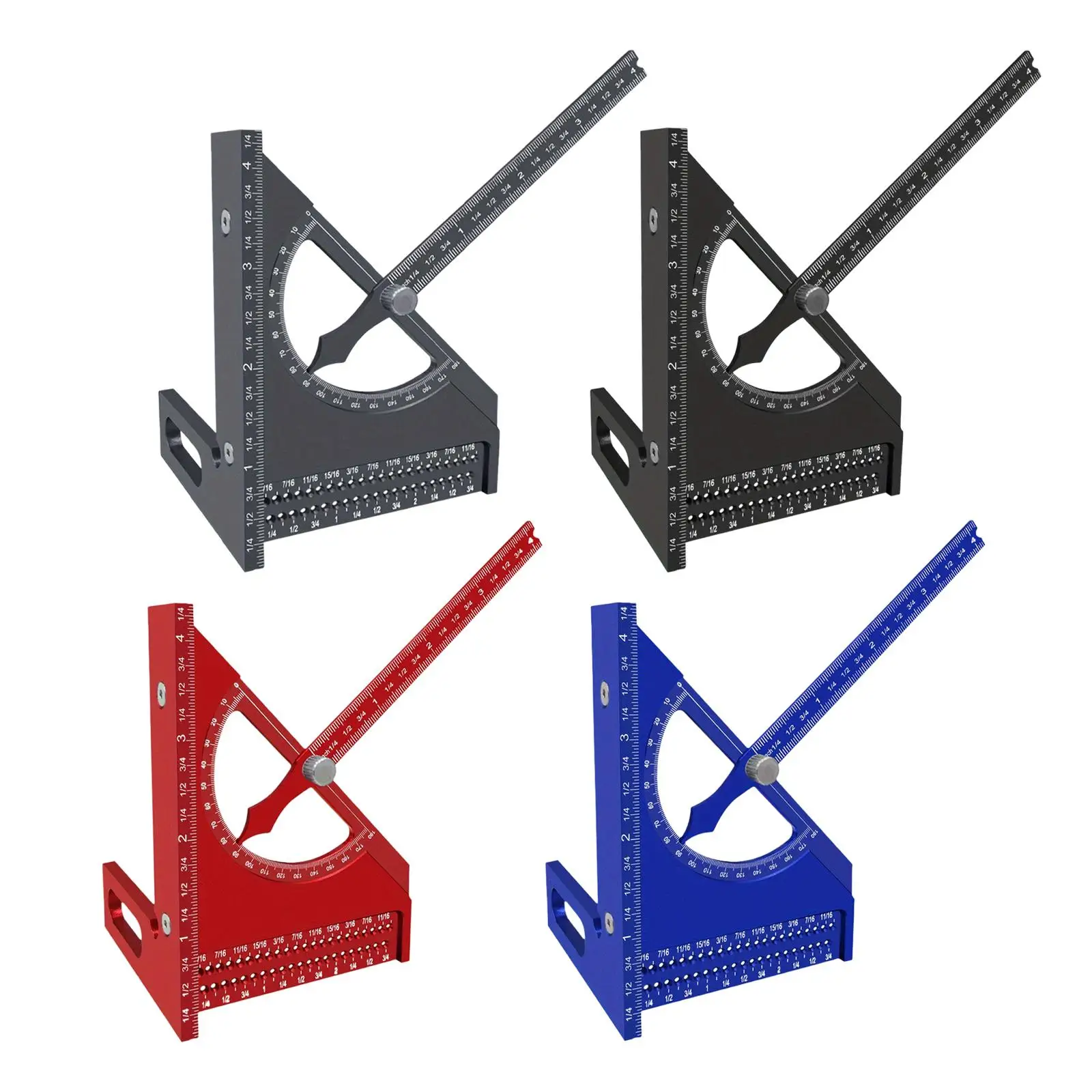 Triangle Ruler, Angle Protractor, Scribing Mark, Aluminum Alloy Scribing Gauge,