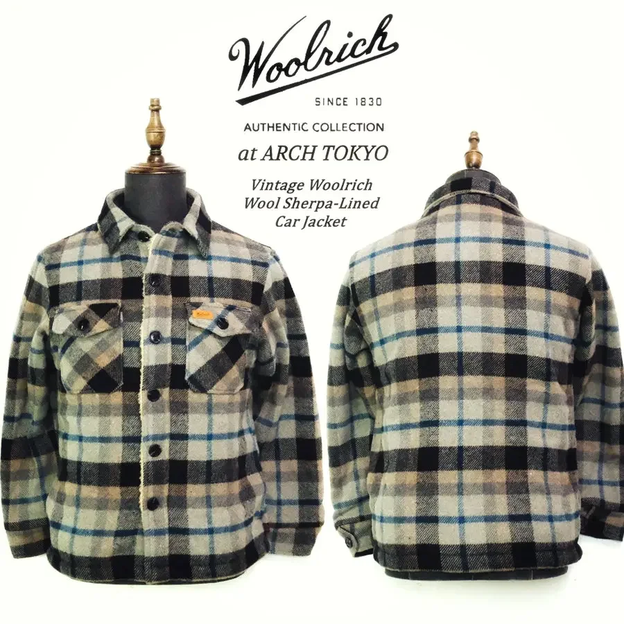 Chaqueta de camionero de lana mezclada Old American Vintage Woolrich