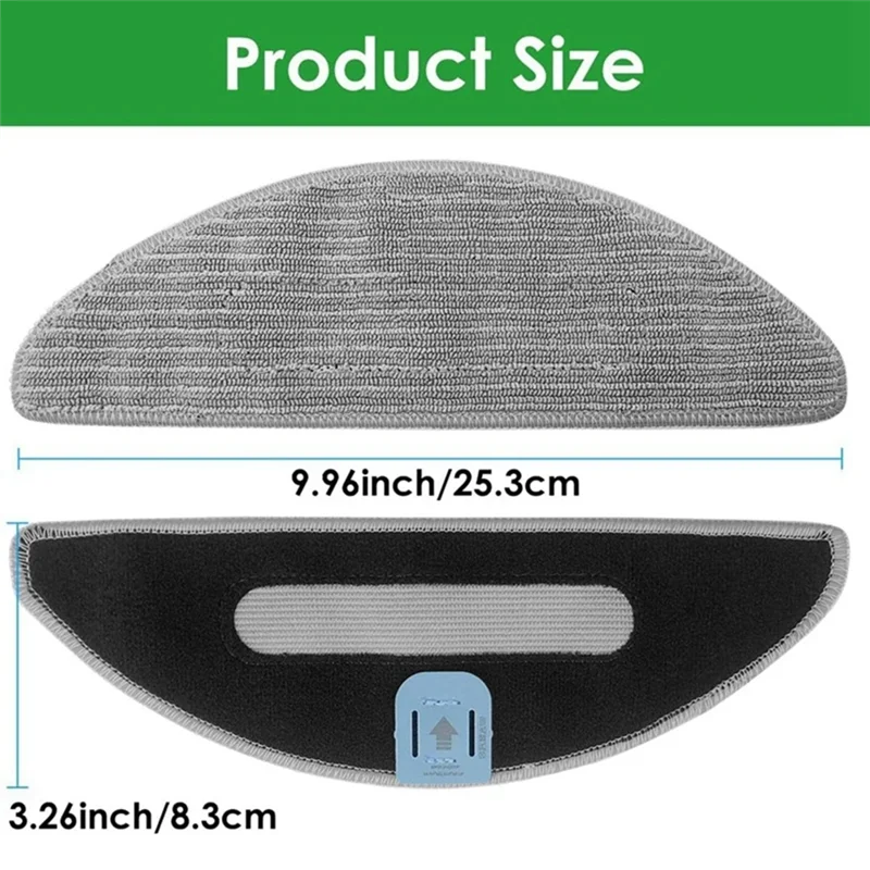 Juego de almohadillas de fregona A76G-16 Uds para Irobot Roomba Combo I5, I5+, J5, J5 + Robot aspirador, juego de paños de fregado reutilizables lavables de microfibra