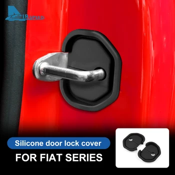 2 個車のドアダンピングクッションシリコーンドアロックバックルアバルト 595 フィアット 500 500L 500X 500C パンダフィオリーノプントブラボークボ