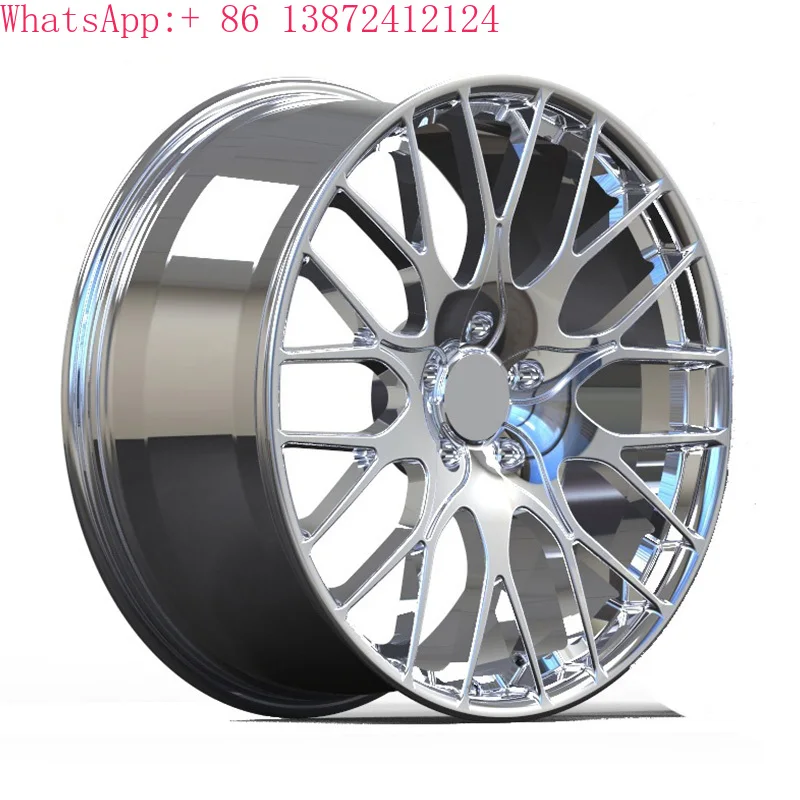 Custom Forged Wheels 15 16 17 18 19 20 21 22 23 24 26 Inch Multi Spokes Polished Silver Aluminium Car Wheels for Porsche 2023