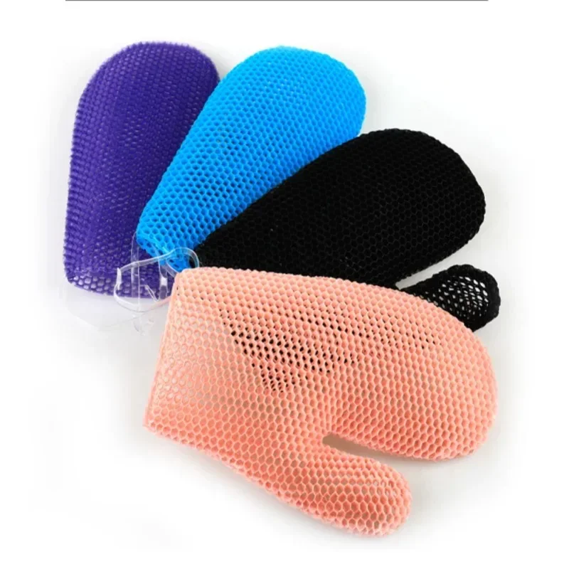 Silicone Bath Gloves Exfoliating Sponge Northeast Style Body Scrubber Honeycomb Mesh Back Washer Dead Skin Removal for Men Women