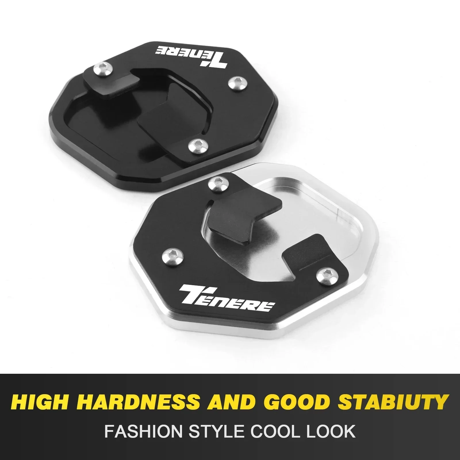 For YAMAHA TENERE 700 XTZ700 T7 2019 2020 2021 2022 2023 2024 Motorcycle Enlarger Foot Sidestand Side Stand Extension Plate With