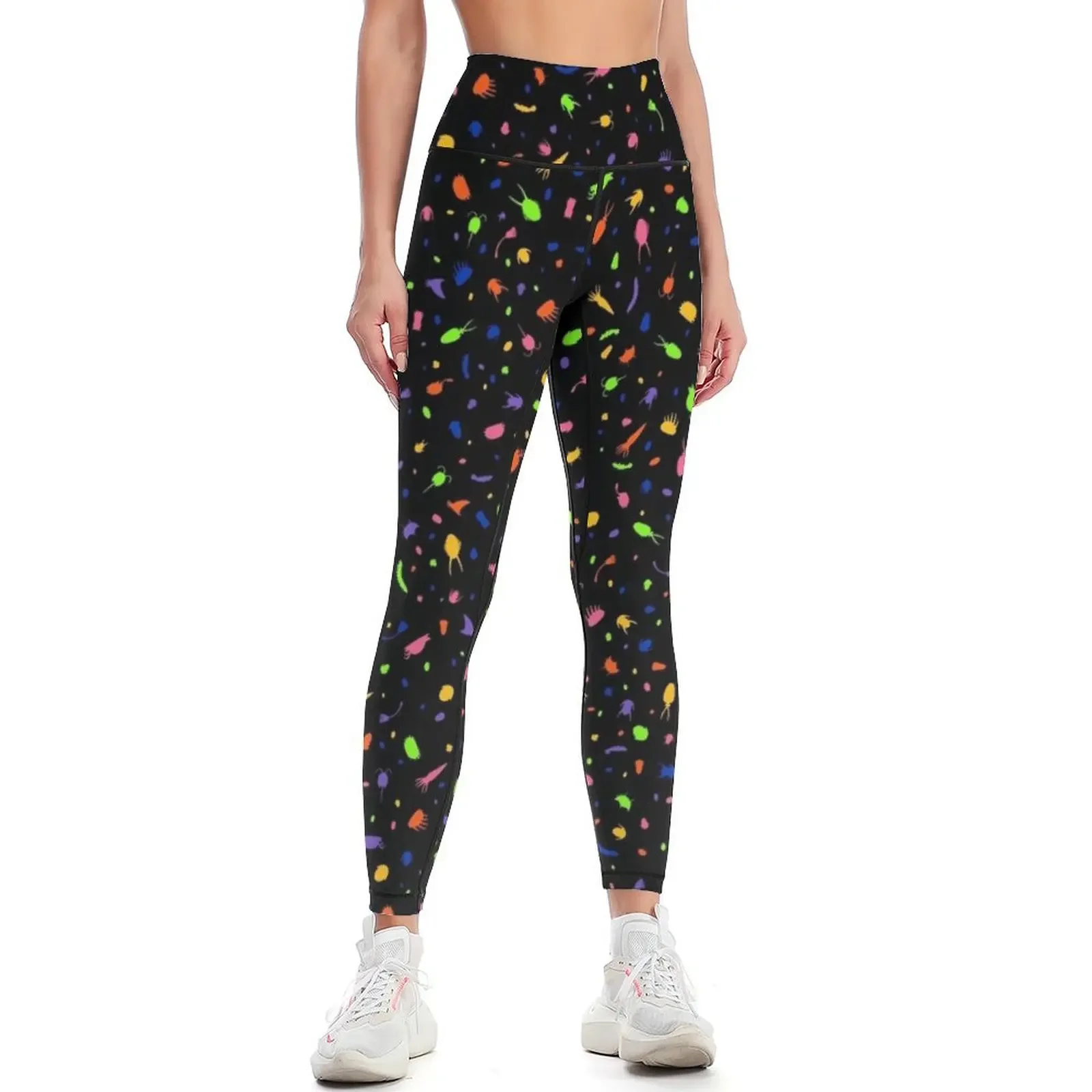 Cambrian Creature Confetti Pattern Leggings fitness set gym sports shirts gym Womens Leggings