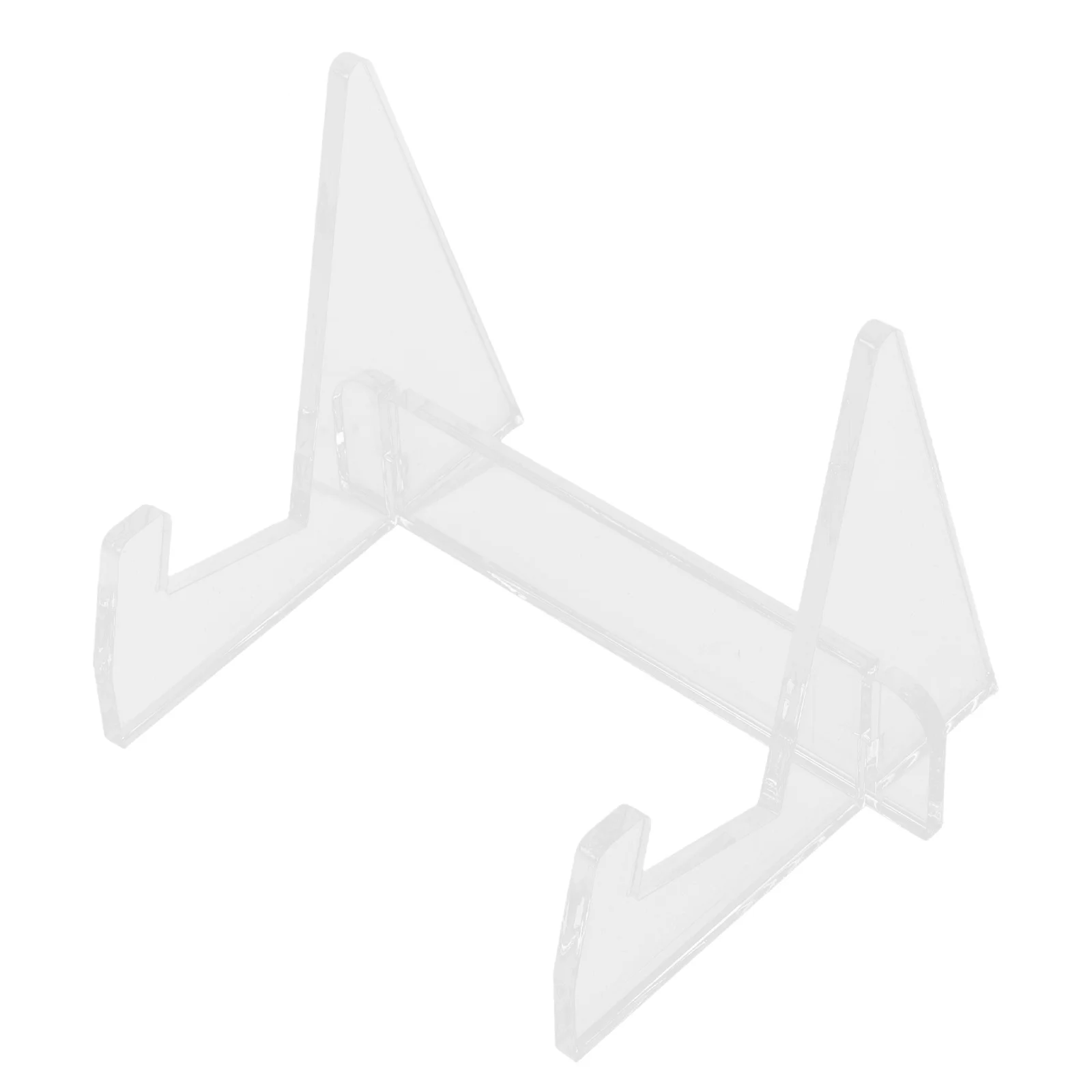 1pc Acrylic Book Stand Clear Waterproof Oil-Resistant Desktop Display Rack For Cookbooks Magazines Textbooks Reading