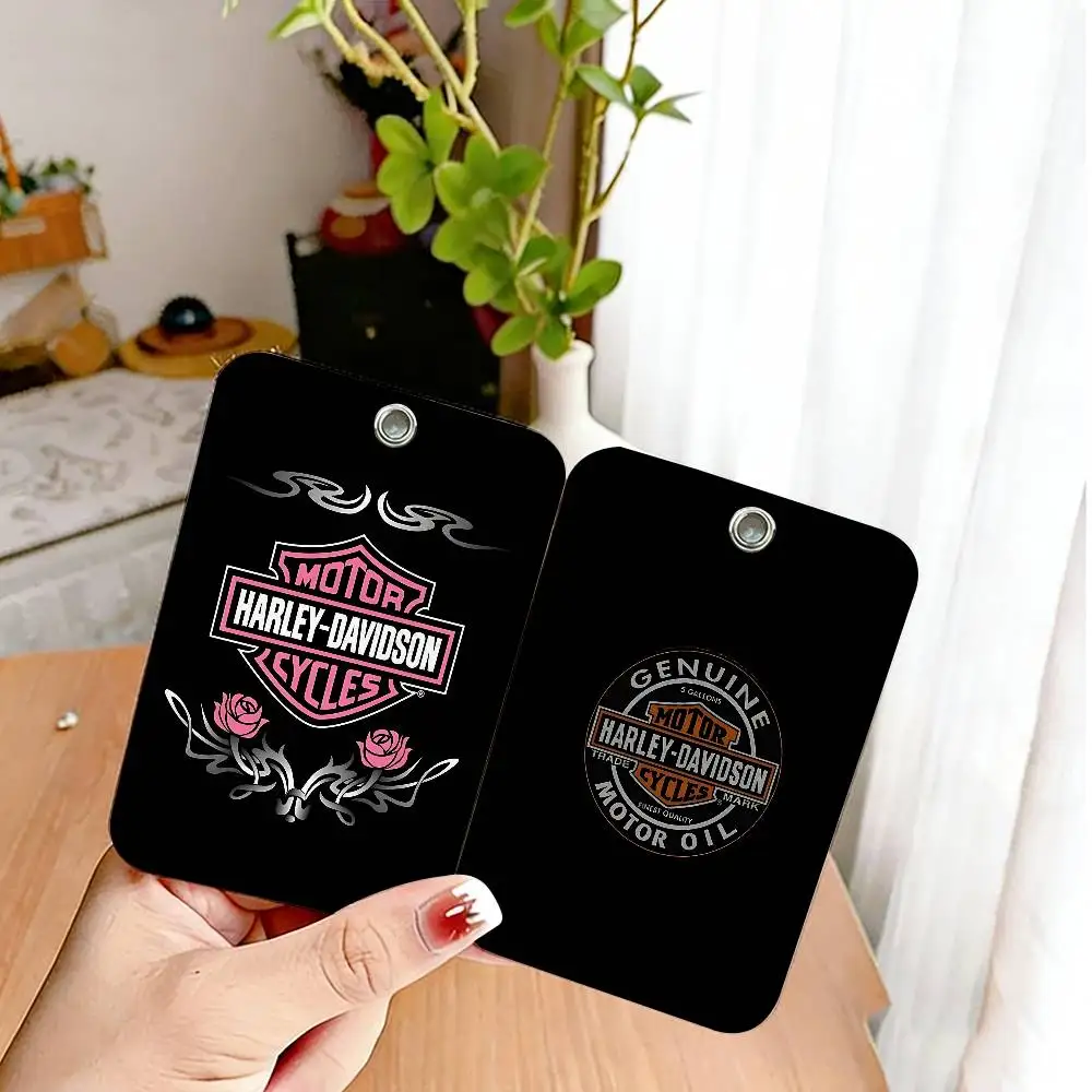 H-HarleyS LOGO Davidson Personalised Holder Suitable for Bank card,Subway, Bus Card Wallet Card Case Badge Holder Keychain