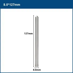 XCAN Bohrer TCT/HSS Ringschneider Pilot Pin 6,35 mm 8 mm Schaft 77/90/102/127/160 mm langes Pilot Pin Stahlplattenbohrwerkzeug