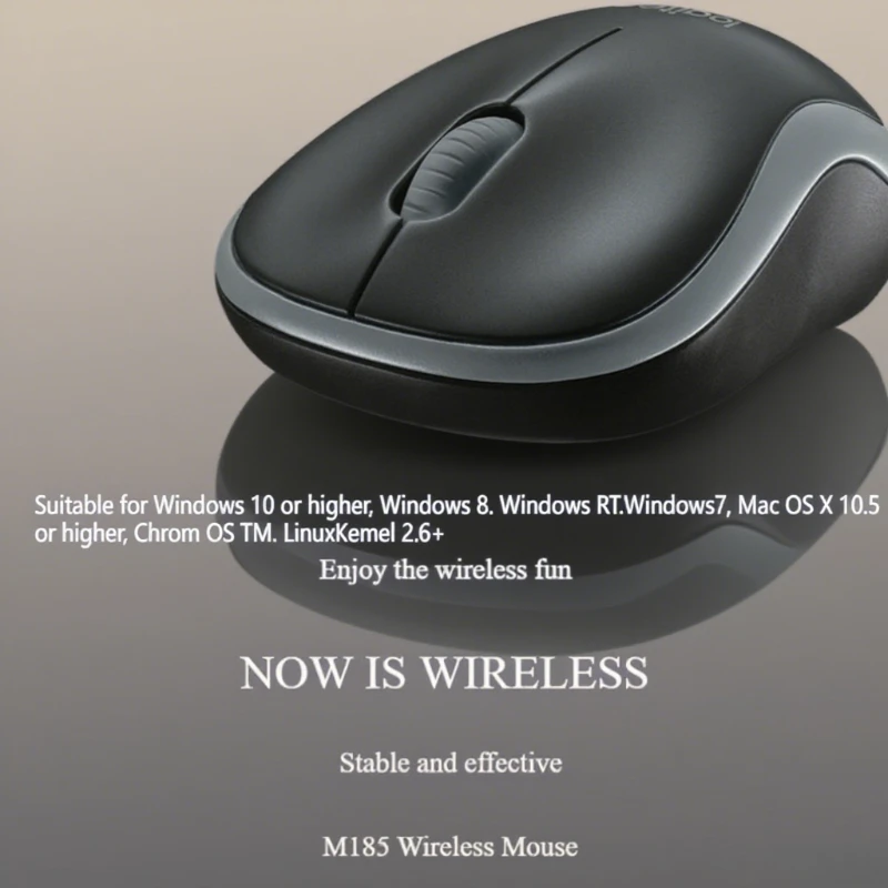 LogitechM185scrollssmoothlyandhaspreciseline-by-line Control,making It More Efficient When Browsing Long Documents and Webpages.