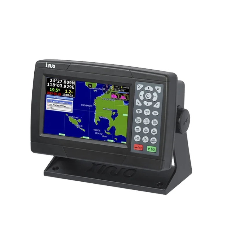 XF-607B 7'' GNSS GPS Chart Plotter Class B AIS Transponder Combo Marine Electronics Maritime Navigation Communication